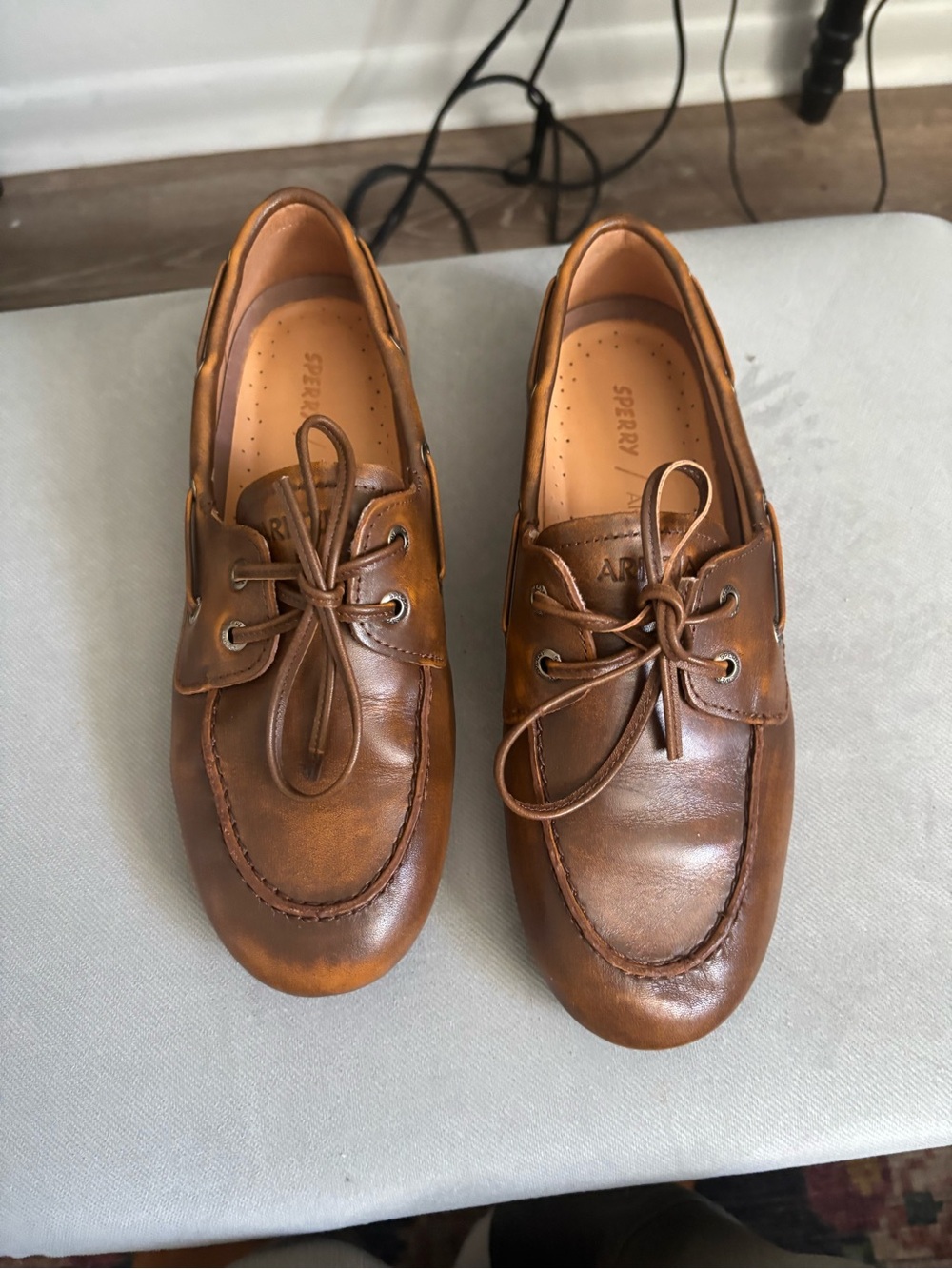 Sperry x Aritzia Classic Brown Leather Boat Shoes